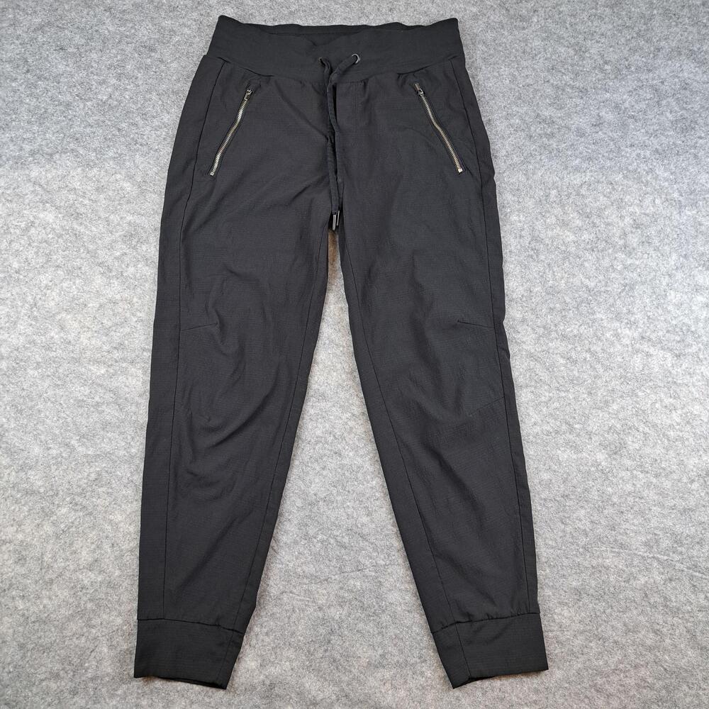 Athleta Pants Womens 4 Black Nylon Stretch Athletic Trekkie North Jogger Pull On